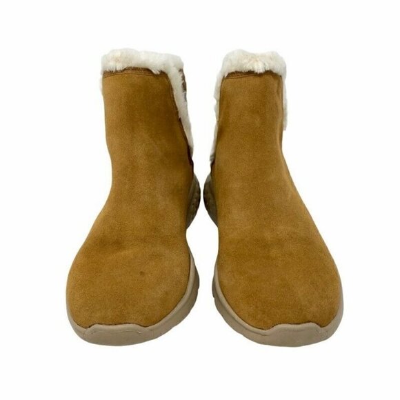 Skechers 400 Cozies Winter Boots Brown Leather 6 - Picture 3 of 11